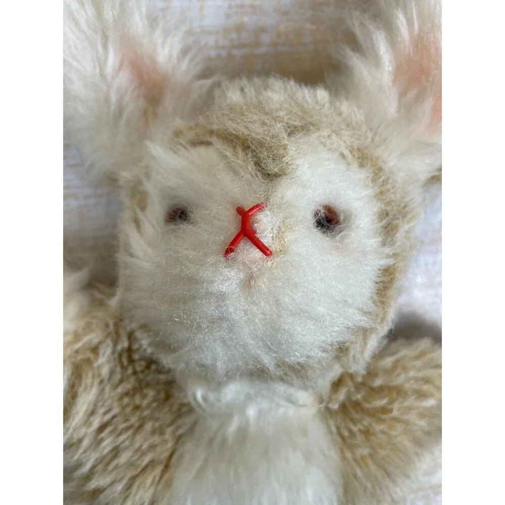 Vintage Rabbit Hare Hand Puppet Mohair Look Plush Bunny Puppet 14
